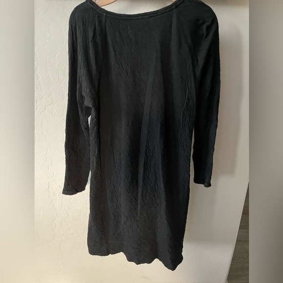 Pure Jill by J Jill black long sleeve textured dress with pocket details, XS••• - Picture 4 of 13